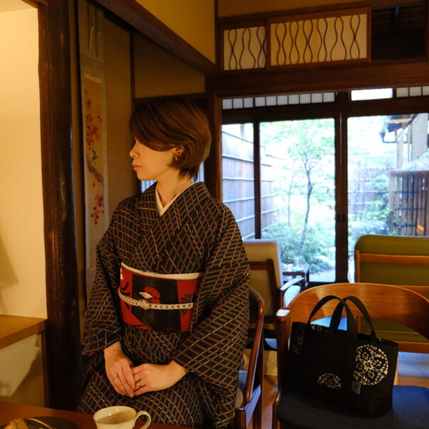 京都人のお出掛け普段着着物