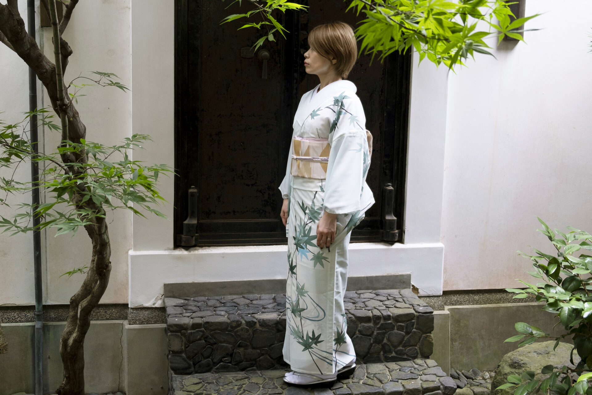 Summer homongi is cool and beautiful kimono