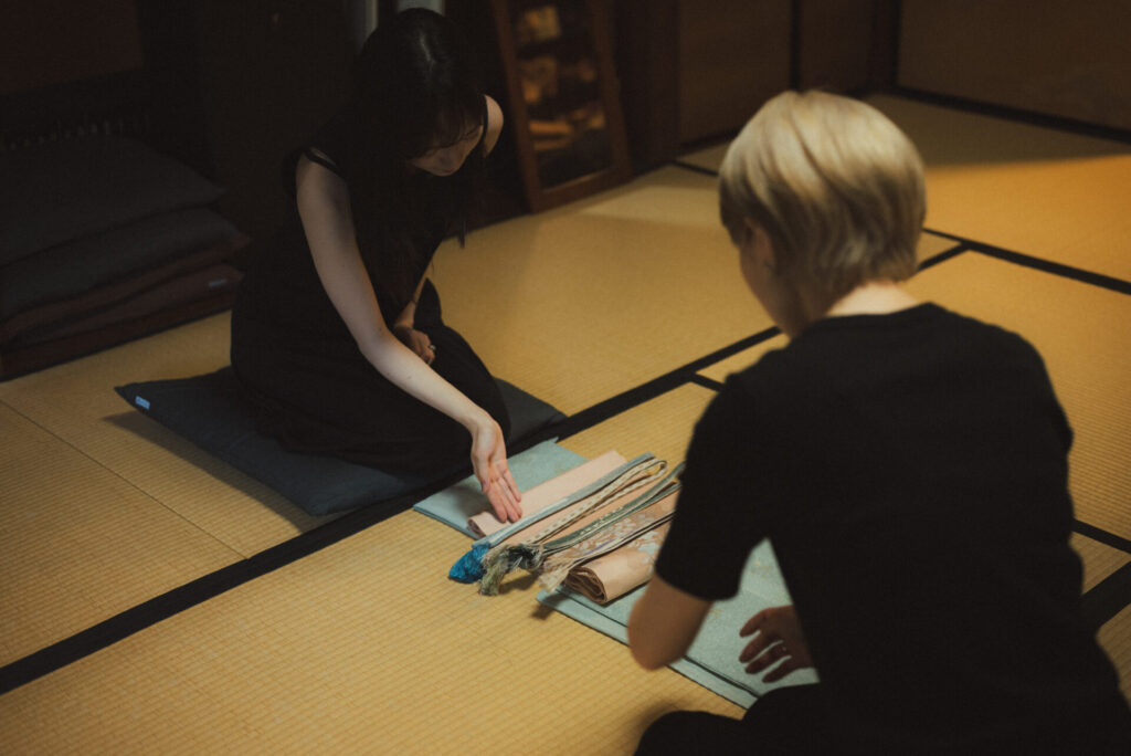 Kimono styling consultation at UME SAKURA in Kyoto